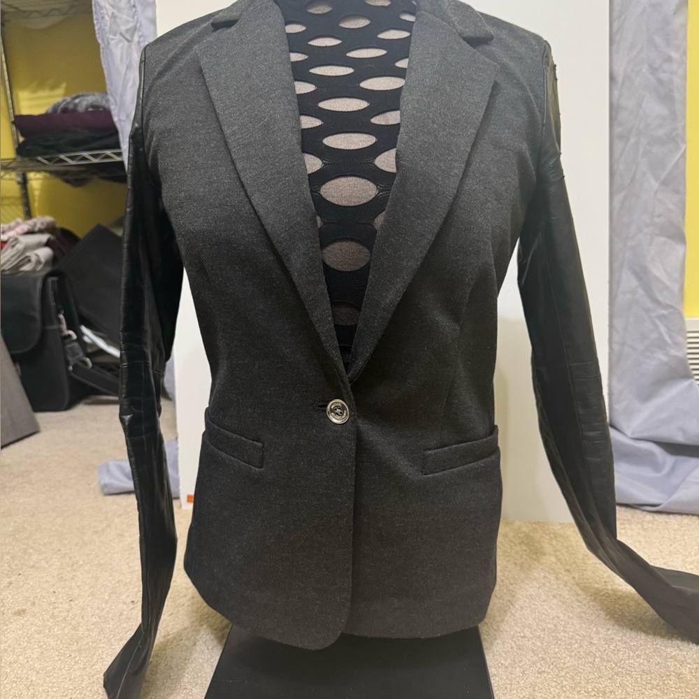 MICHAEL Michael Kors Gray and Black Blazer
